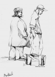 Waiting for a train